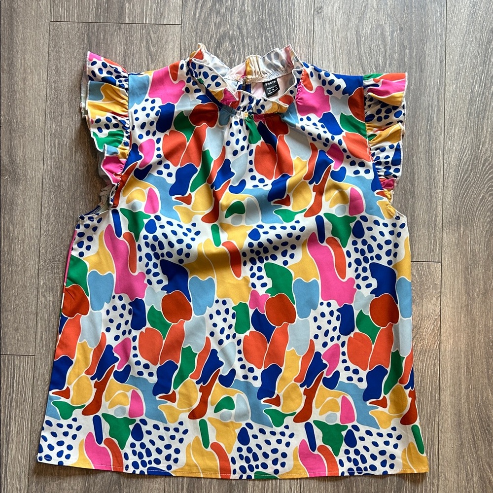 Women’s Shein Colorful Patterned Blouse